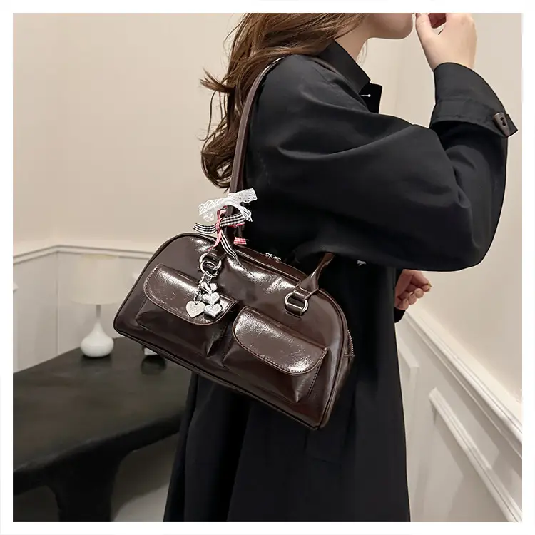 Black Leather Underarm Pillow Bag for Women 2024 — feature 24
