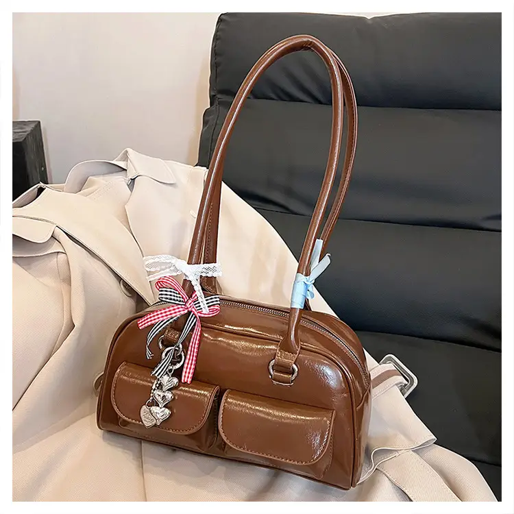 Black Leather Underarm Pillow Bag for Women 2024 — feature 27