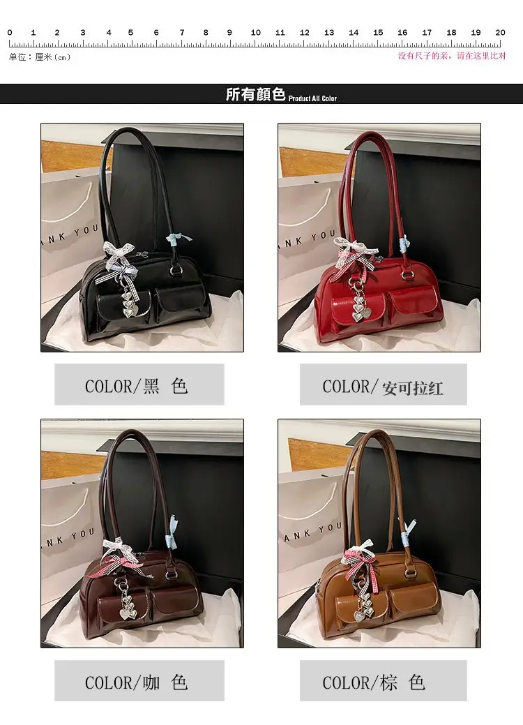 Black Leather Underarm Pillow Bag for Women 2024 — feature 3
