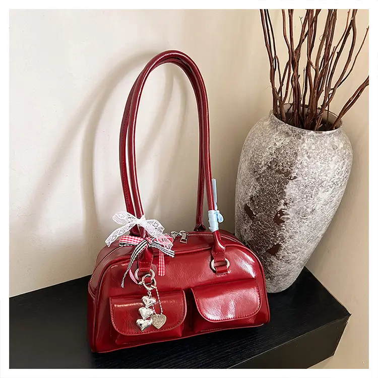Black Leather Underarm Pillow Bag for Women 2024 — feature 31