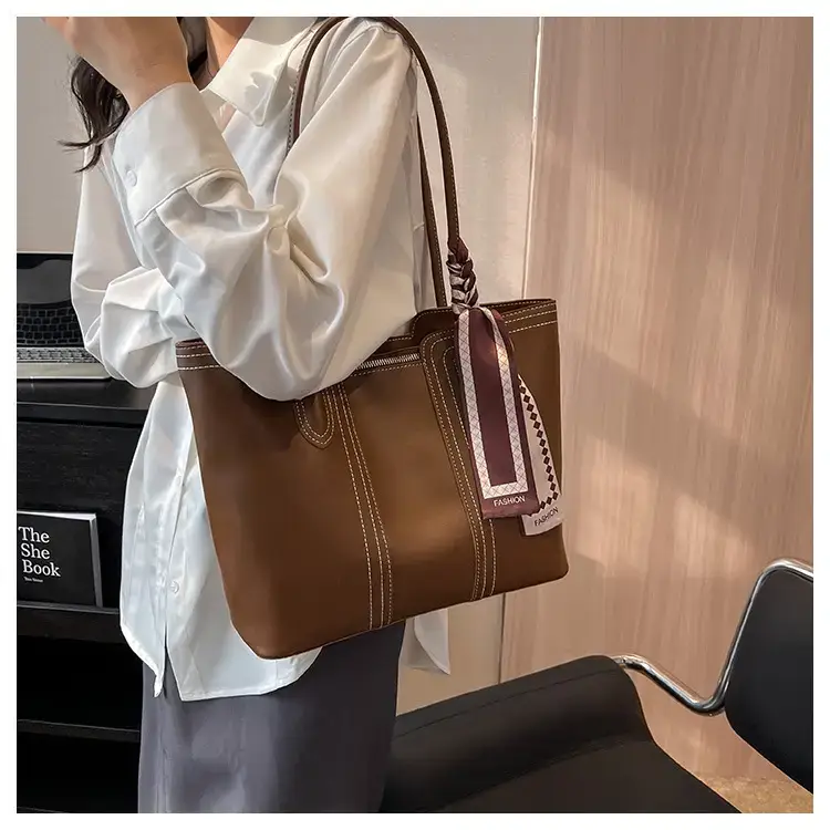 Yellow Textured Shoulder Bag with Tassel for Women — feature 18
