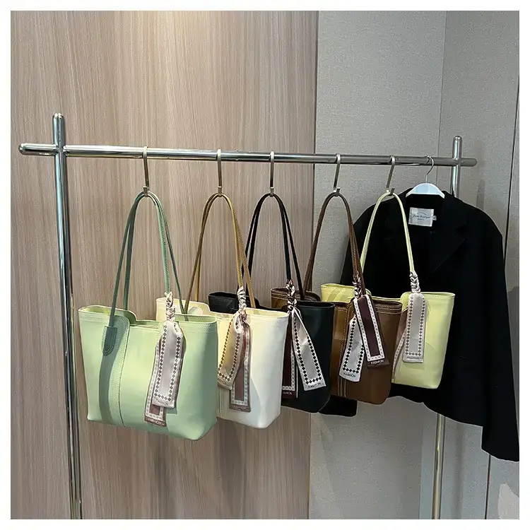 Yellow Textured Shoulder Bag with Tassel for Women — feature 9