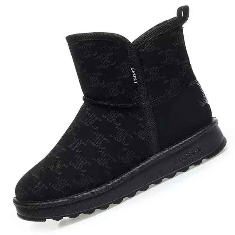 Women's Snow Boots with Fleece Lining, Thickened for Winter, Non-Slip Casual Boots, Warm Cotton Shoes, Fashionable Mom Shoes, Cross-Border Bestsellers - Image 7