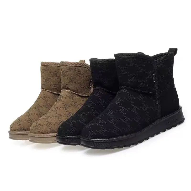 Women's Snow Boots with Fleece Lining, Thickened for Winter, Non-Slip Casual Boots, Warm Cotton Shoes, Fashionable Mom Shoes, Cross-Border Bestsellers — feature 6