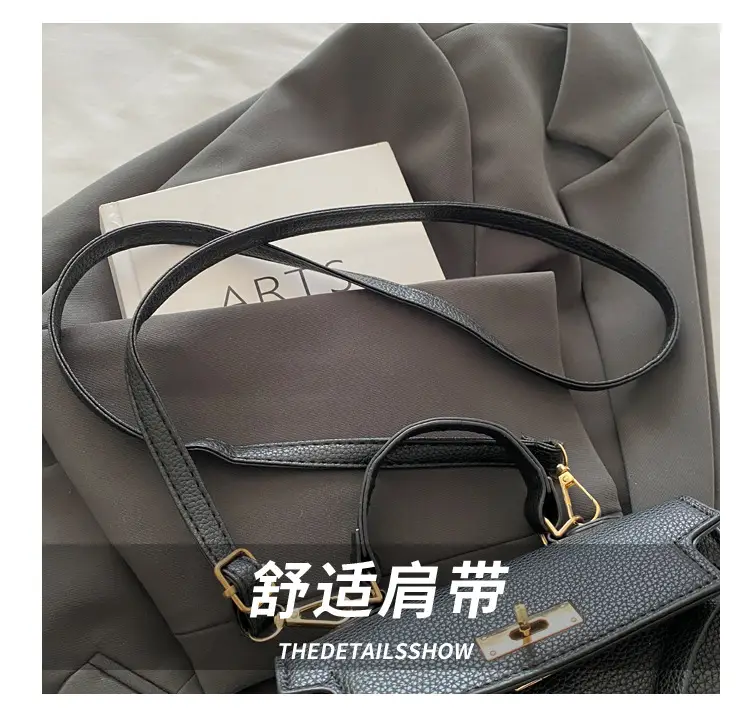 Textured Shoulder Crossbody Bag Silver Gold Plated — feature 5