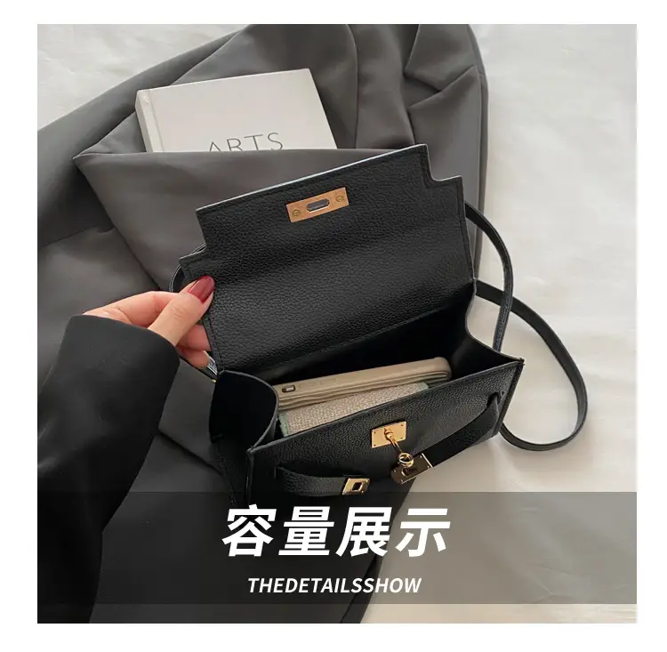 Textured Shoulder Crossbody Bag Silver Gold Plated — feature 8