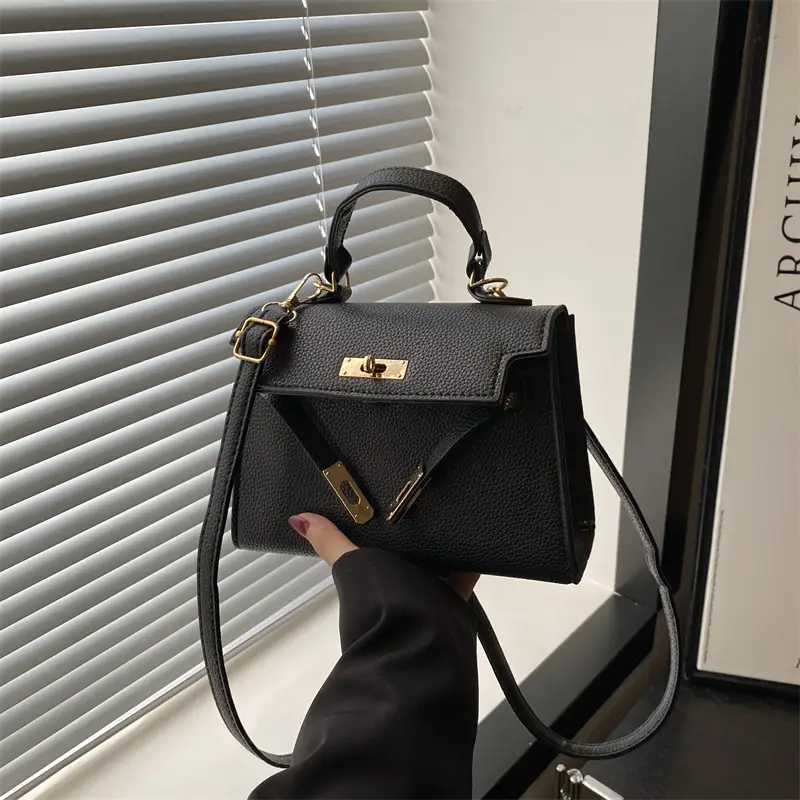 Textured Shoulder Crossbody Bag Silver Gold Plated - Image 7