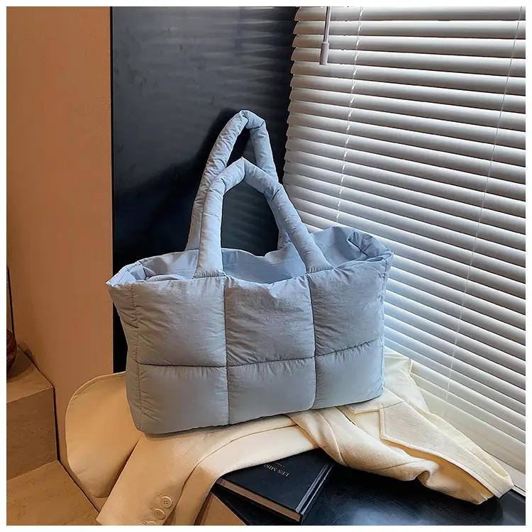 Women Cotton Padded Shoulder Bag Large Capacity 2024 — feature 28