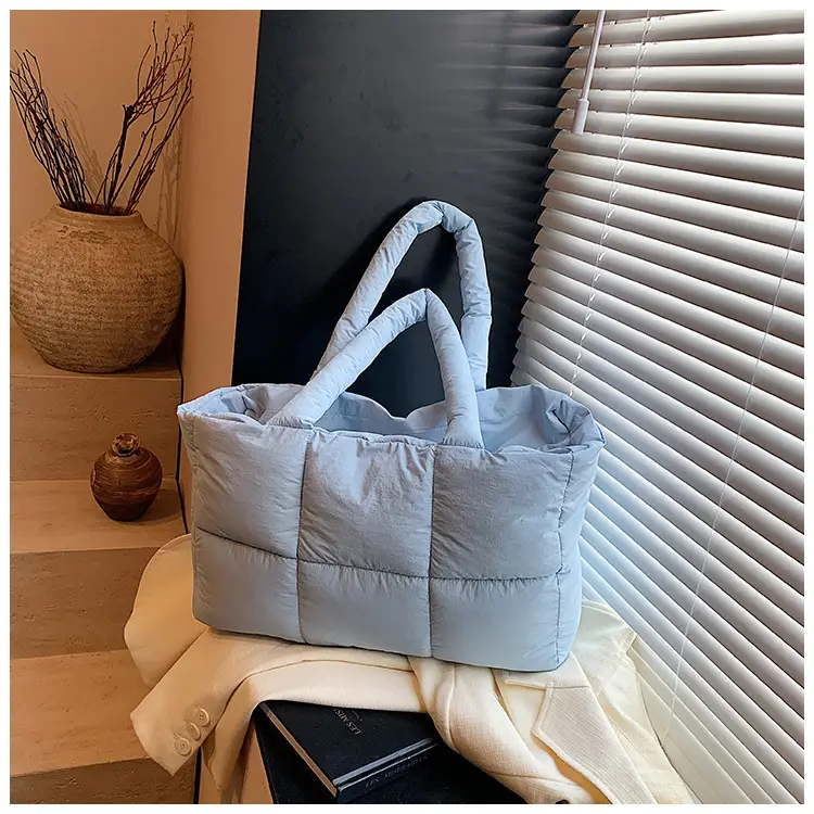 Women Cotton Padded Shoulder Bag Large Capacity 2024 — feature 29
