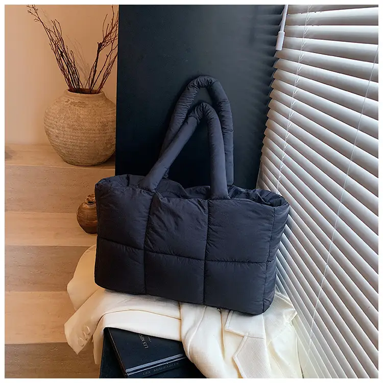 Women Cotton Padded Shoulder Bag Large Capacity 2024 — feature 31