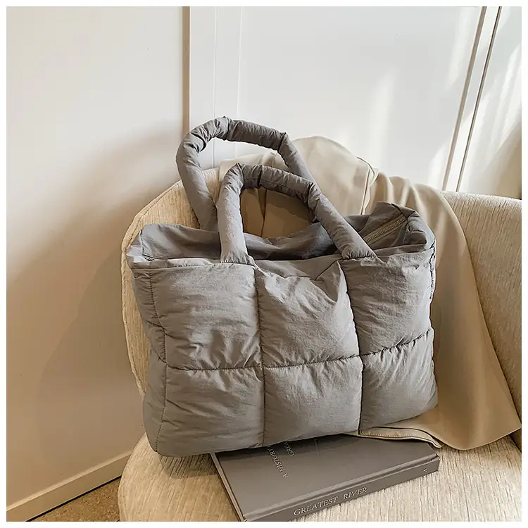 Women Cotton Padded Shoulder Bag Large Capacity 2024 — feature 34