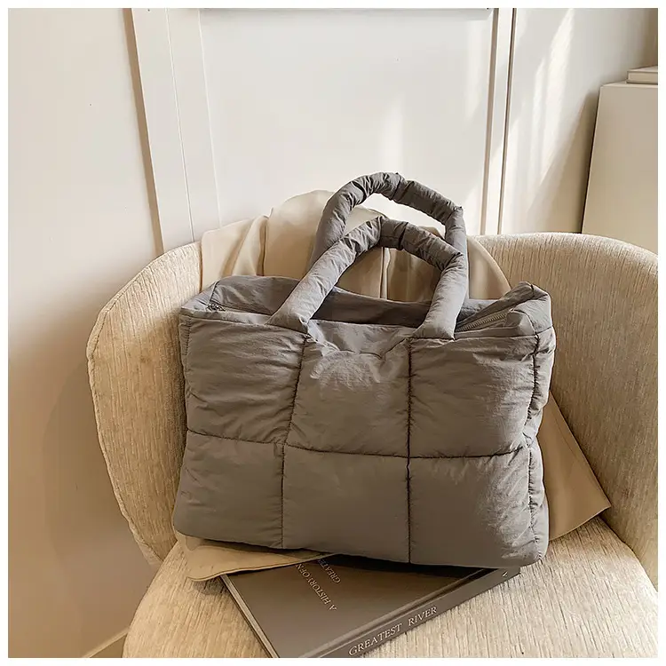 Women Cotton Padded Shoulder Bag Large Capacity 2024 — feature 35