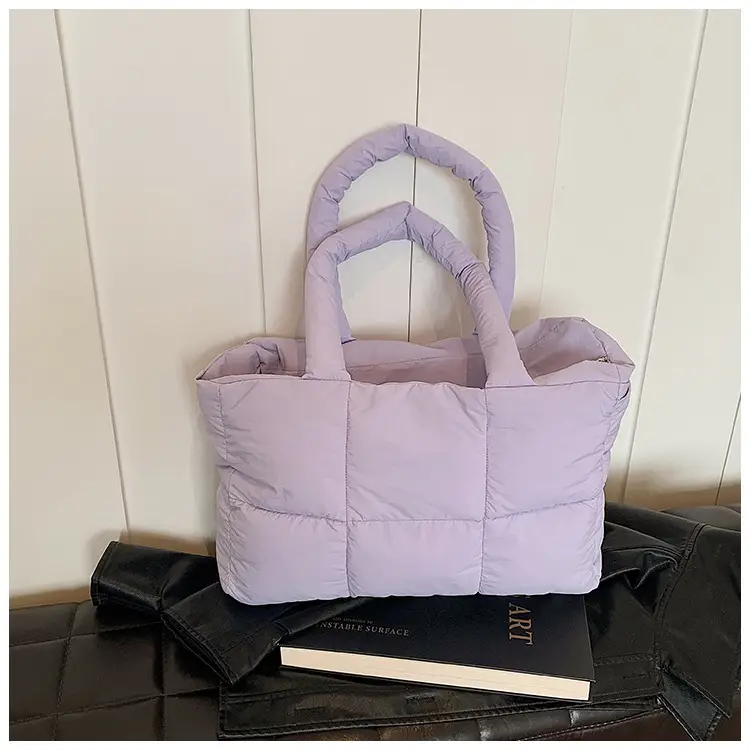 Women Cotton Padded Shoulder Bag Large Capacity 2024 — feature 38