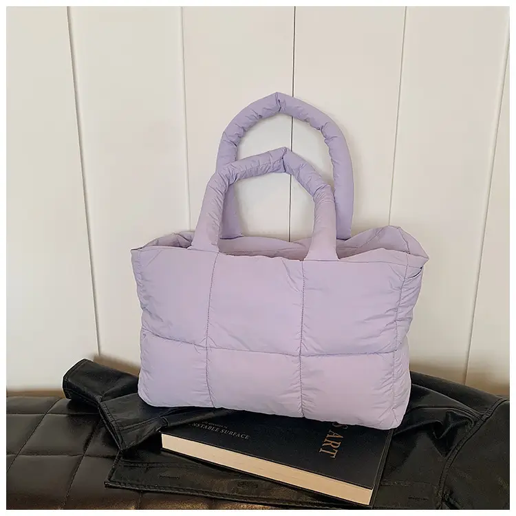Women Cotton Padded Shoulder Bag Large Capacity 2024 — feature 39