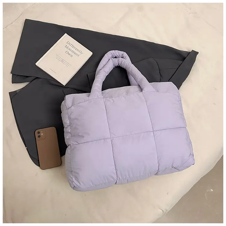 Women Cotton Padded Shoulder Bag Large Capacity 2024 — feature 41