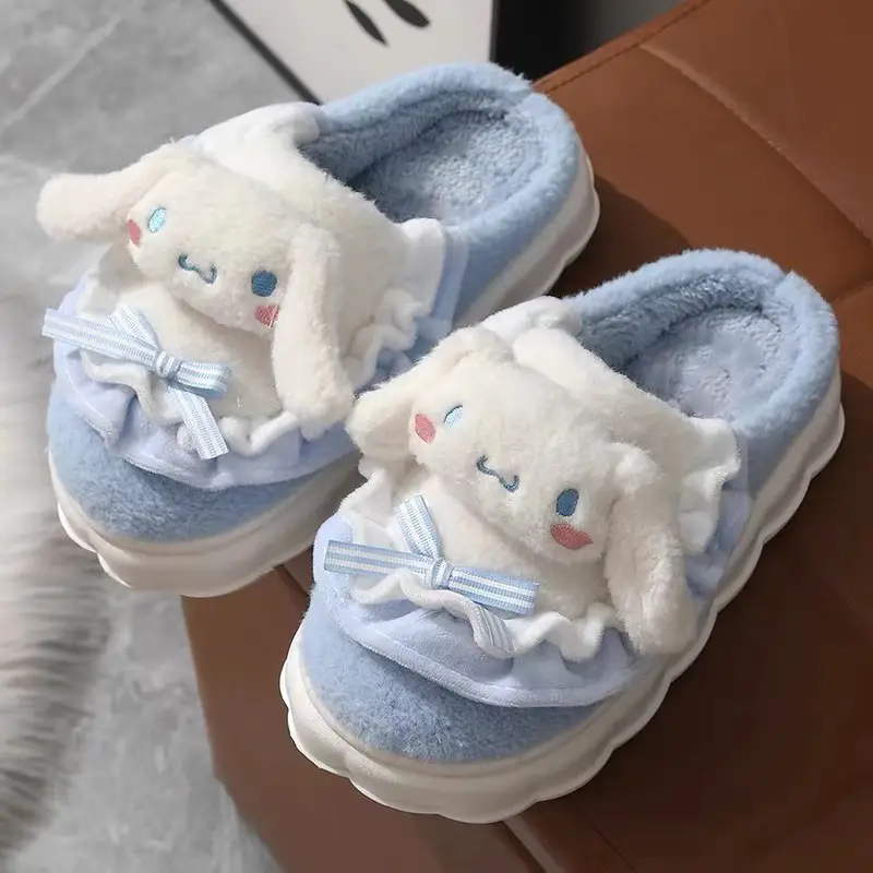 Clown Cotton Slippers for Women 2024 Autumn and Winter New Cartoon Cute Student Home Dormitory Furry Cotton Shoes Wholesale