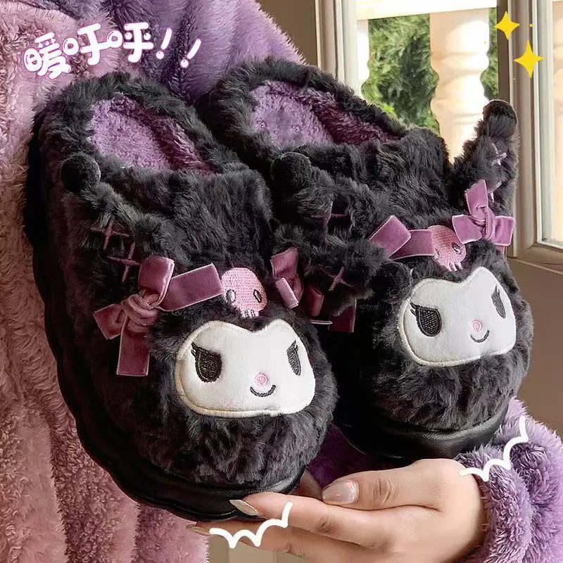 Clown Cotton Slippers for Women 2024 Autumn and Winter New Cartoon Cute Student Home Dormitory Furry Cotton Shoes Wholesale