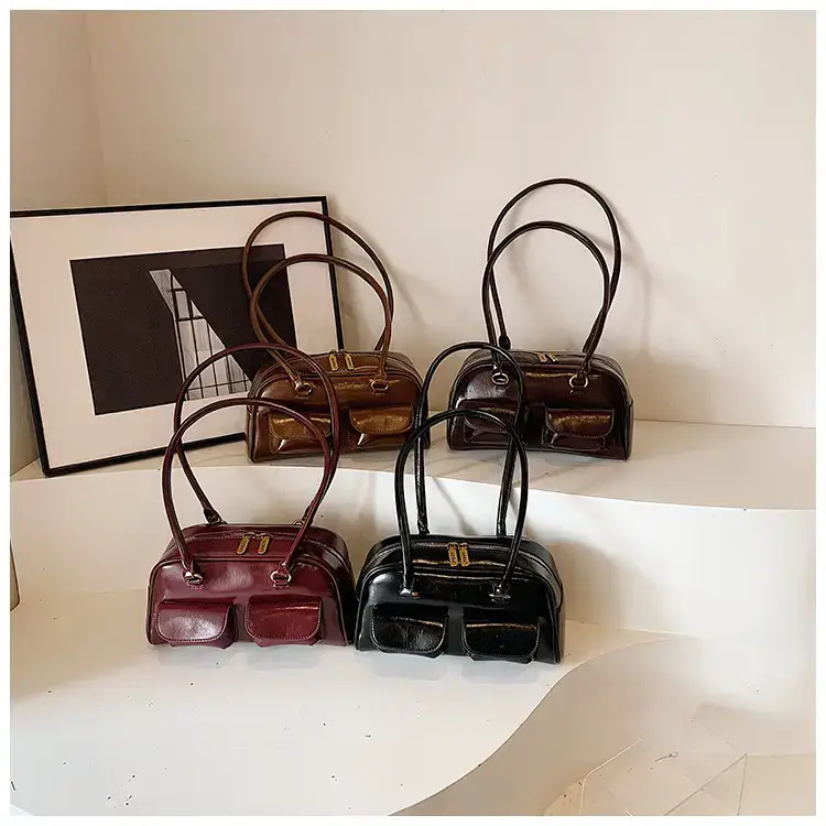 Retro Brown Crossbody Bag Women 2024 New — feature 1