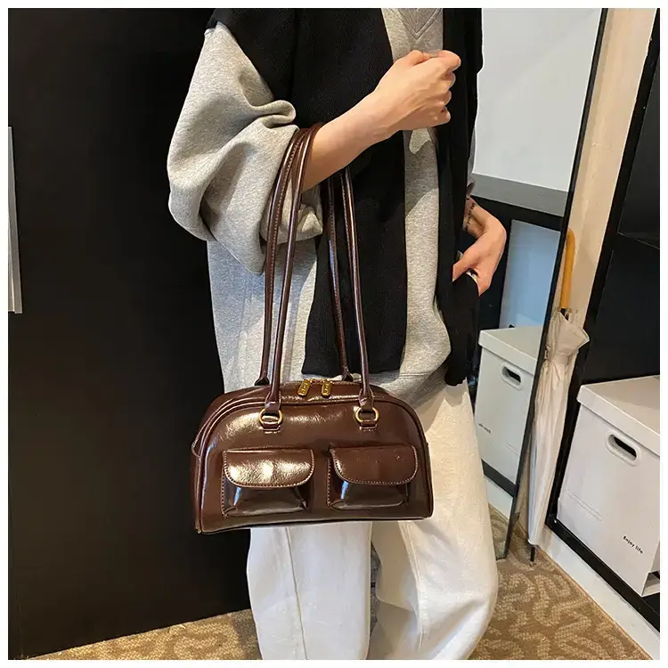 Retro Brown Crossbody Bag Women 2024 New — feature 11