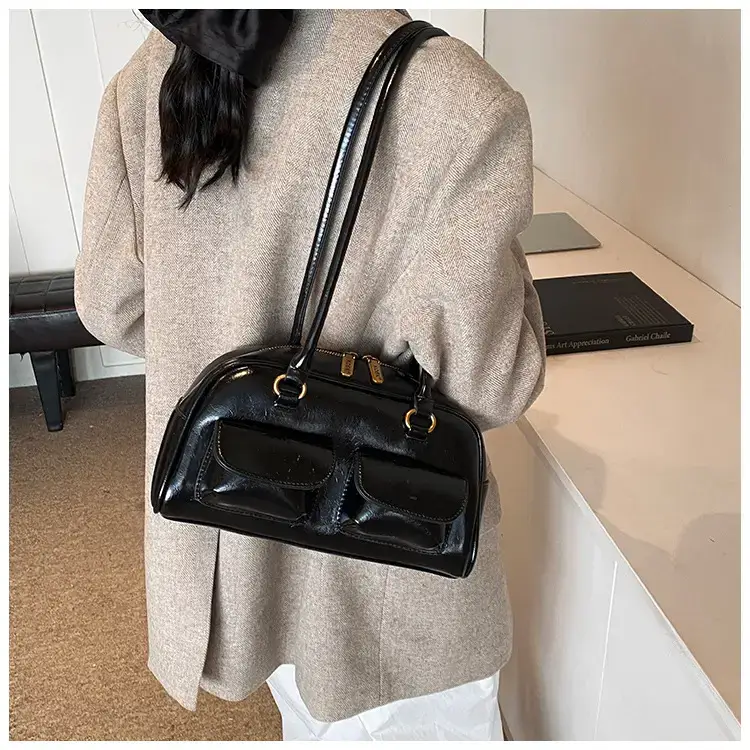 Retro Brown Crossbody Bag Women 2024 New — feature 19