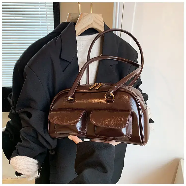 Retro Brown Crossbody Bag Women 2024 New — feature 29