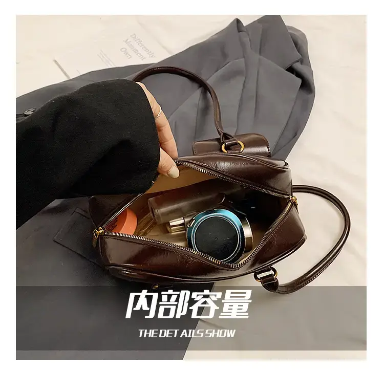 Retro Brown Crossbody Bag Women 2024 New — feature 3