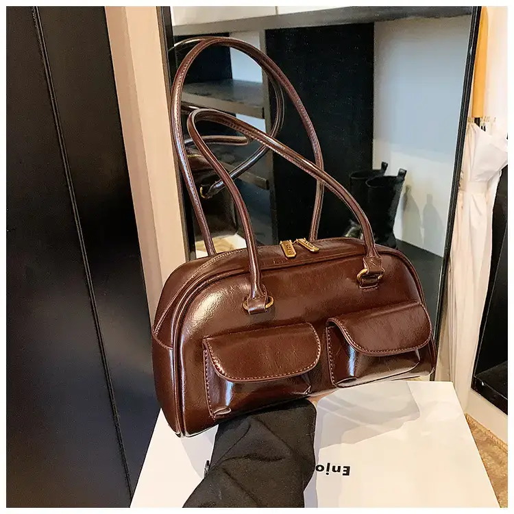 Retro Brown Crossbody Bag Women 2024 New — feature 30
