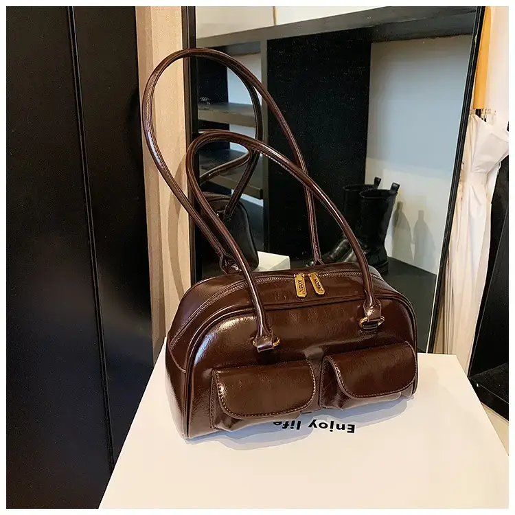 Retro Brown Crossbody Bag Women 2024 New — feature 31