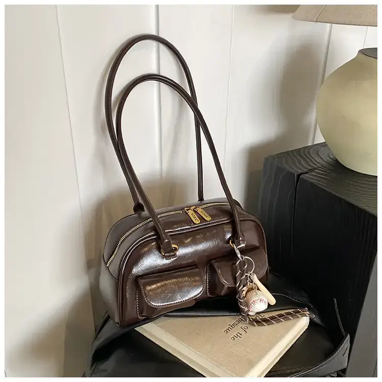 Retro Brown Crossbody Bag Women 2024 New — feature 34