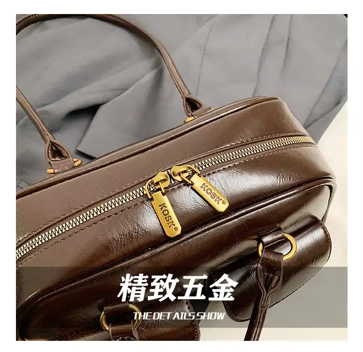 Retro Brown Crossbody Bag Women 2024 New — feature 4
