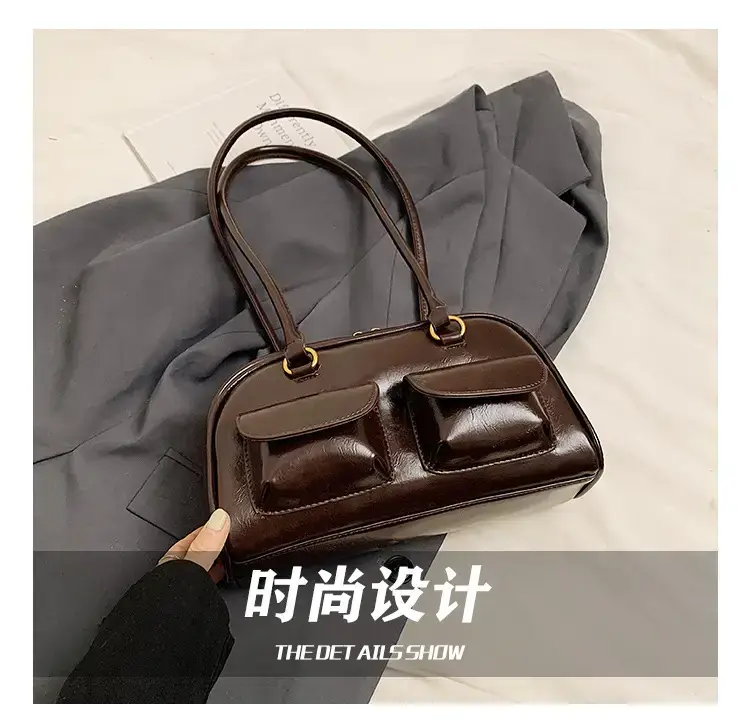 Retro Brown Crossbody Bag Women 2024 New — feature 5