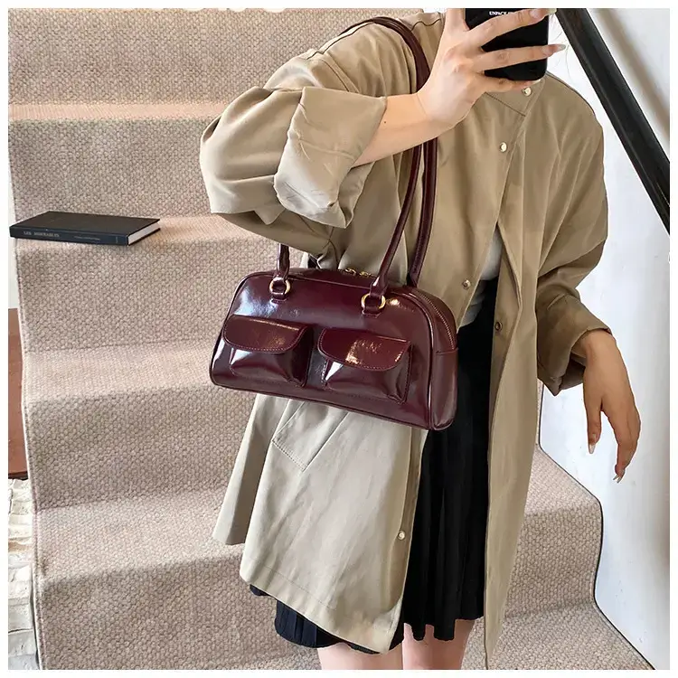 Retro Brown Crossbody Bag Women 2024 New — feature 7