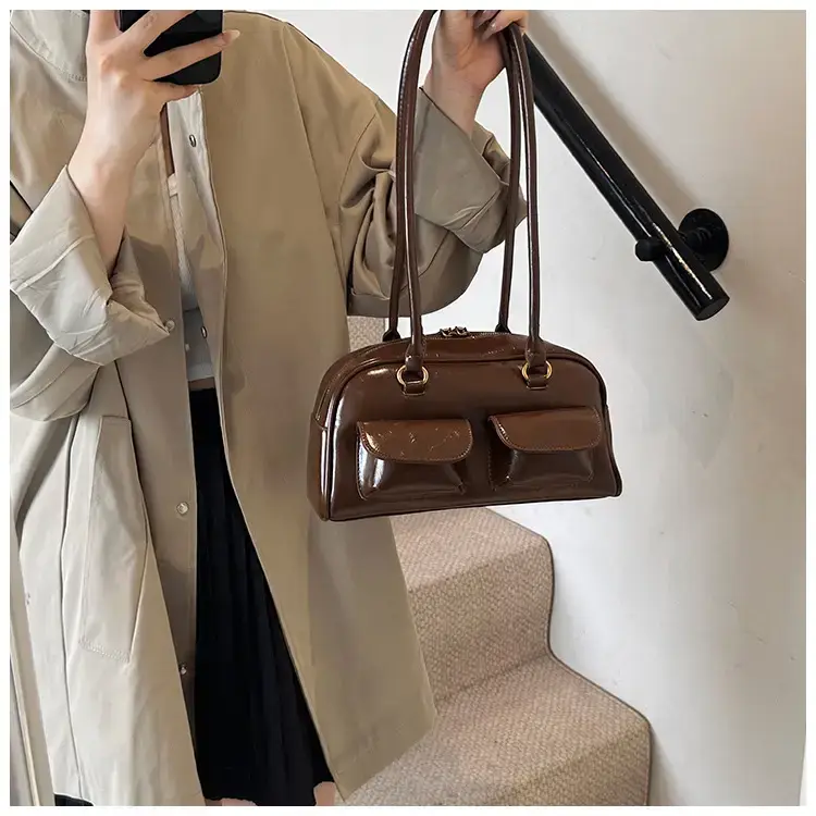 Retro Brown Crossbody Bag Women 2024 New — feature 9