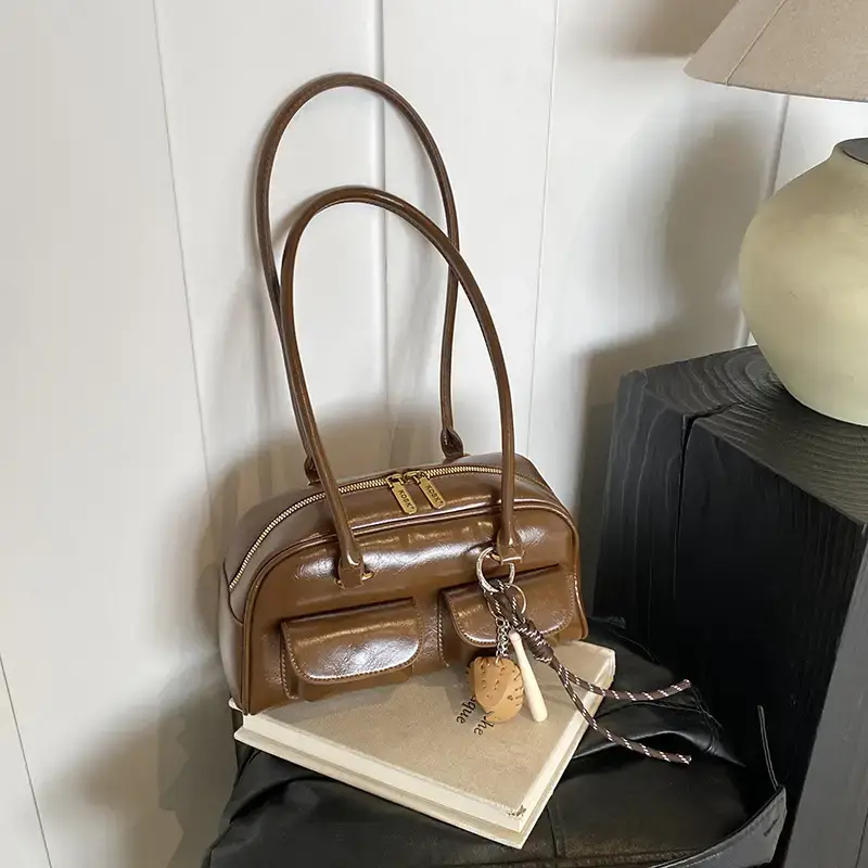 Retro Brown Crossbody Bag Women 2024 New - Image 3