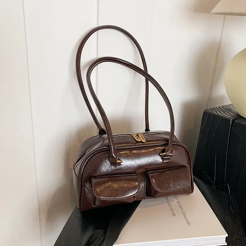 Retro Brown Crossbody Bag Women 2024 New - Image 5