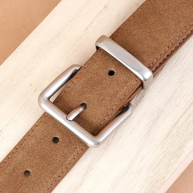 Women's 2024 Velvet Leather Belt with Pin Buckle - Image 10