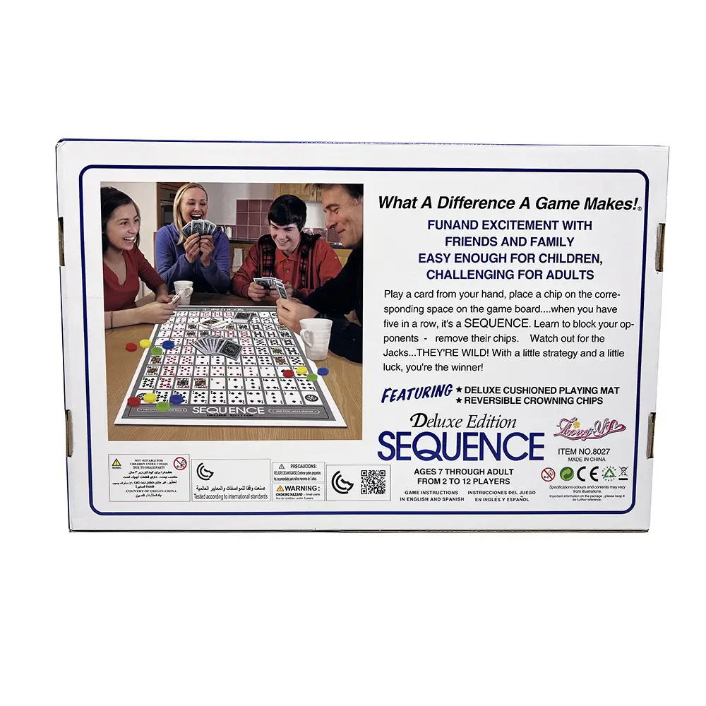 Foreign trade products interactive card game toy sequence game English sequence chess board — feature 8