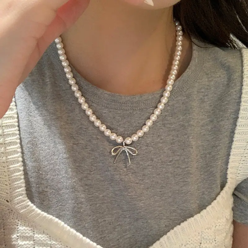 Empress Dowager Necklace with Geometric Crown & Diamond Clavicle - Image 11