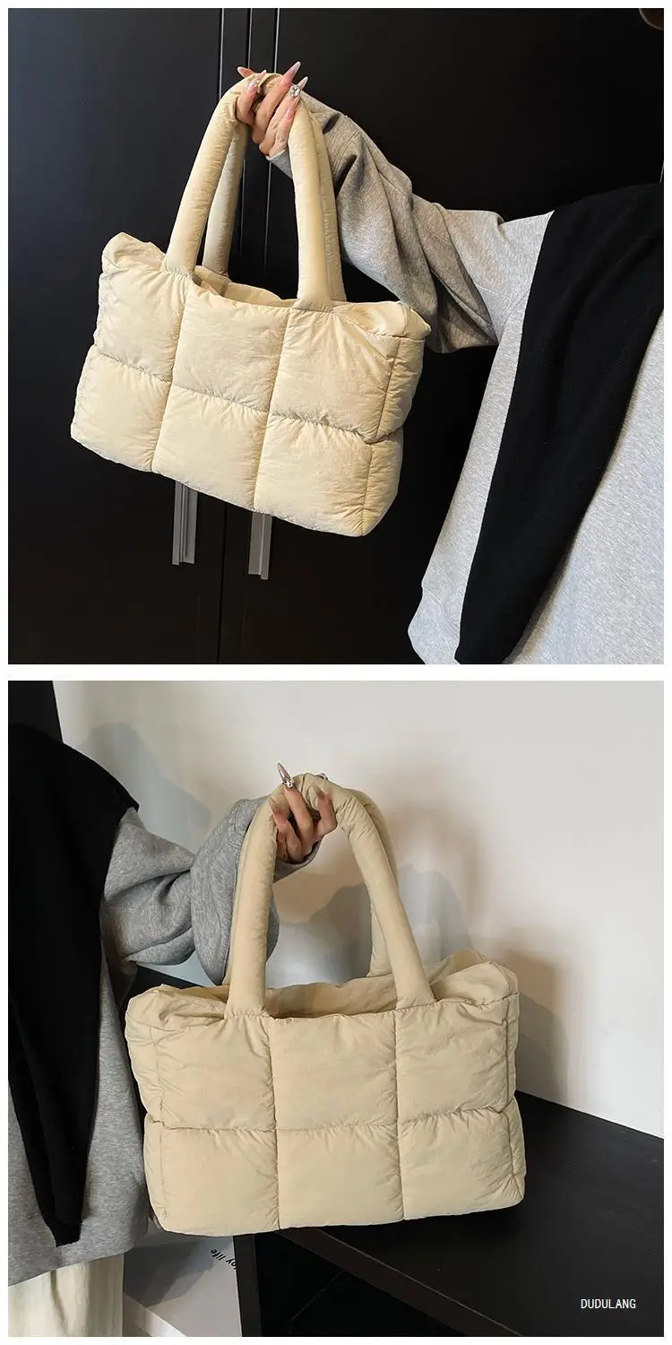 Women Cross-Border Padded Shoulder Bag Grey 2026 — feature 24