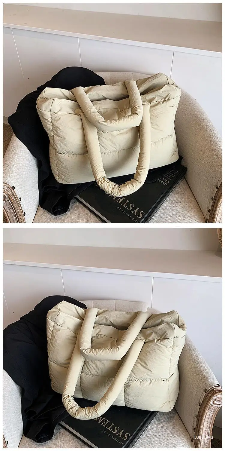 Women Cross-Border Padded Shoulder Bag Grey 2026 — feature 44