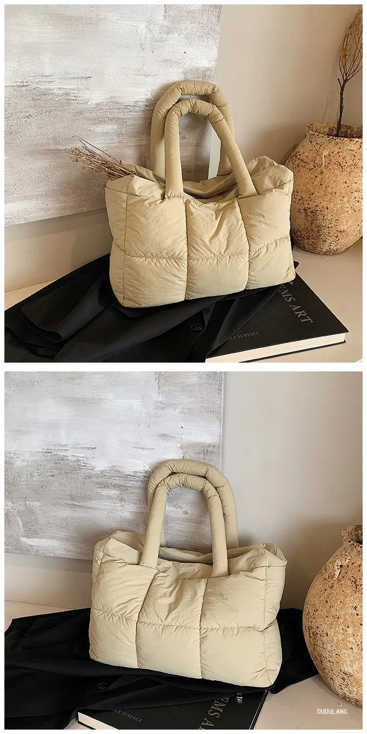 Women Cross-Border Padded Shoulder Bag Grey 2026 — feature 45