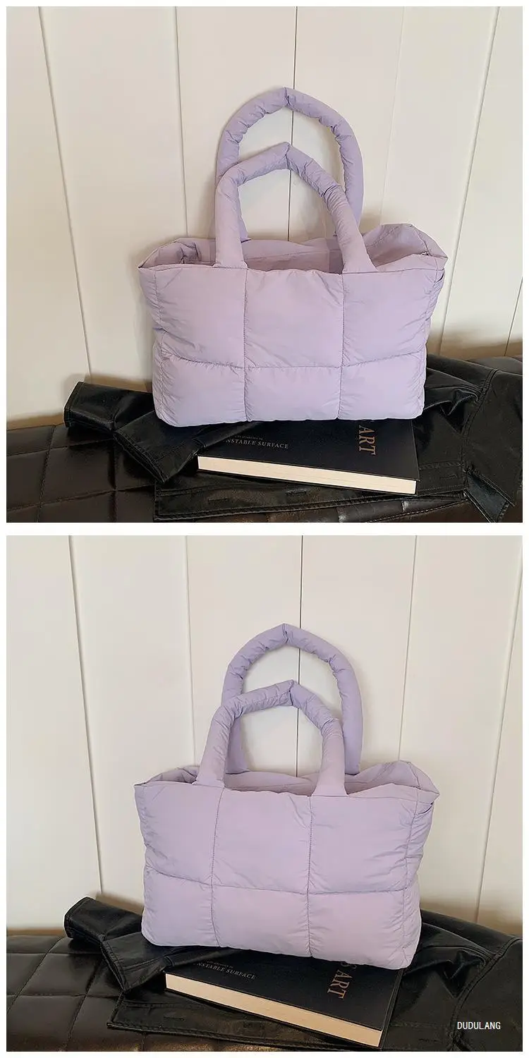 Women Cross-Border Padded Shoulder Bag Grey 2026 — feature 47