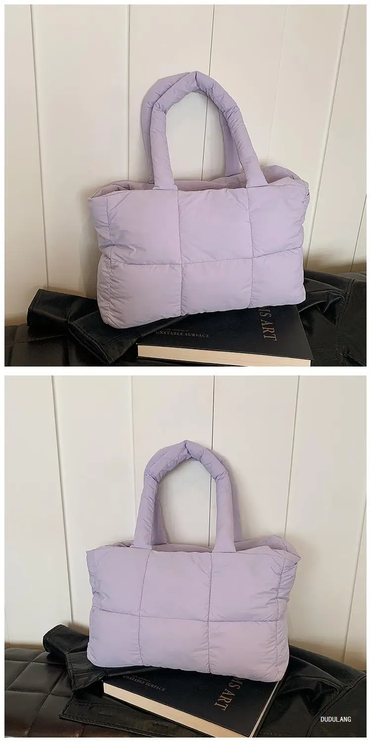 Women Cross-Border Padded Shoulder Bag Grey 2026 — feature 48