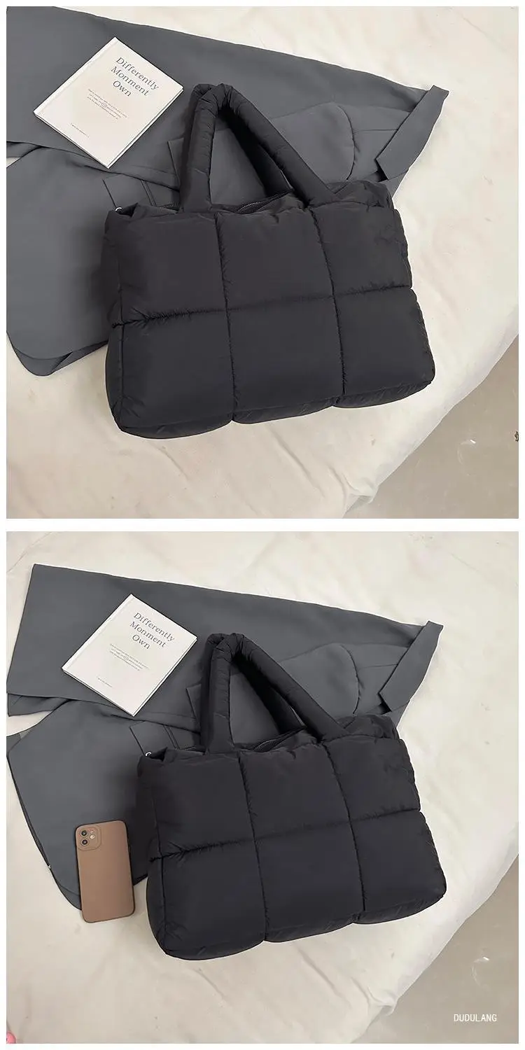 Women Cross-Border Padded Shoulder Bag Grey 2026 — feature 54
