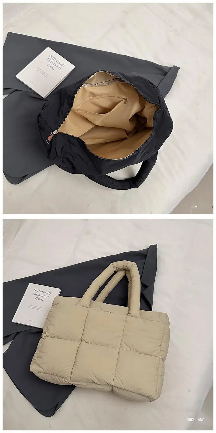 Women Cross-Border Padded Shoulder Bag Grey 2026 — feature 56