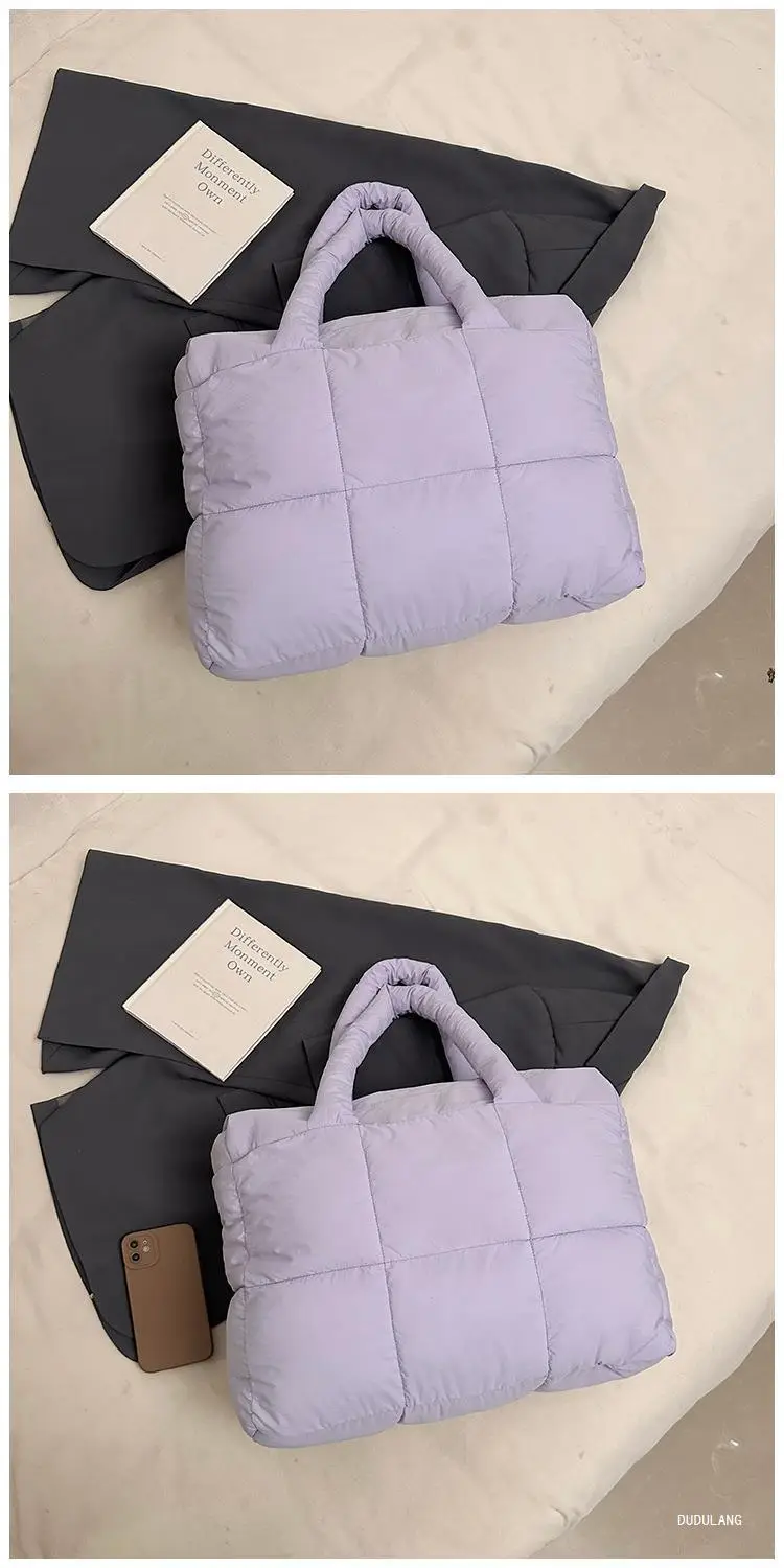 Women Cross-Border Padded Shoulder Bag Grey 2026 — feature 57