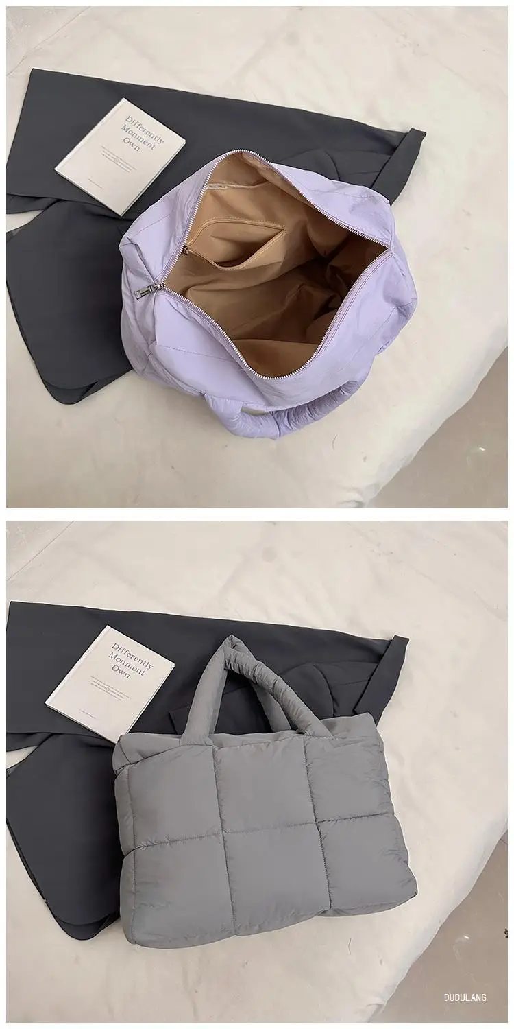 Women Cross-Border Padded Shoulder Bag Grey 2026 — feature 59