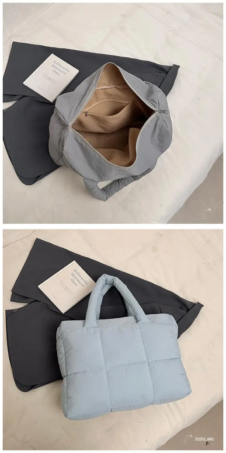 Women Cross-Border Padded Shoulder Bag Grey 2026 — feature 61
