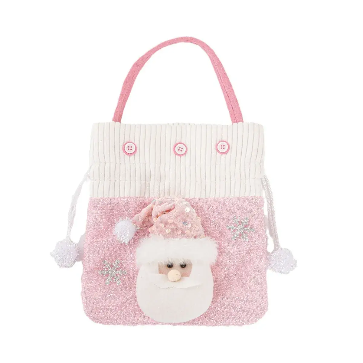 Pink Plush Christmas Gift Bag for Kids & Adults - Image 20