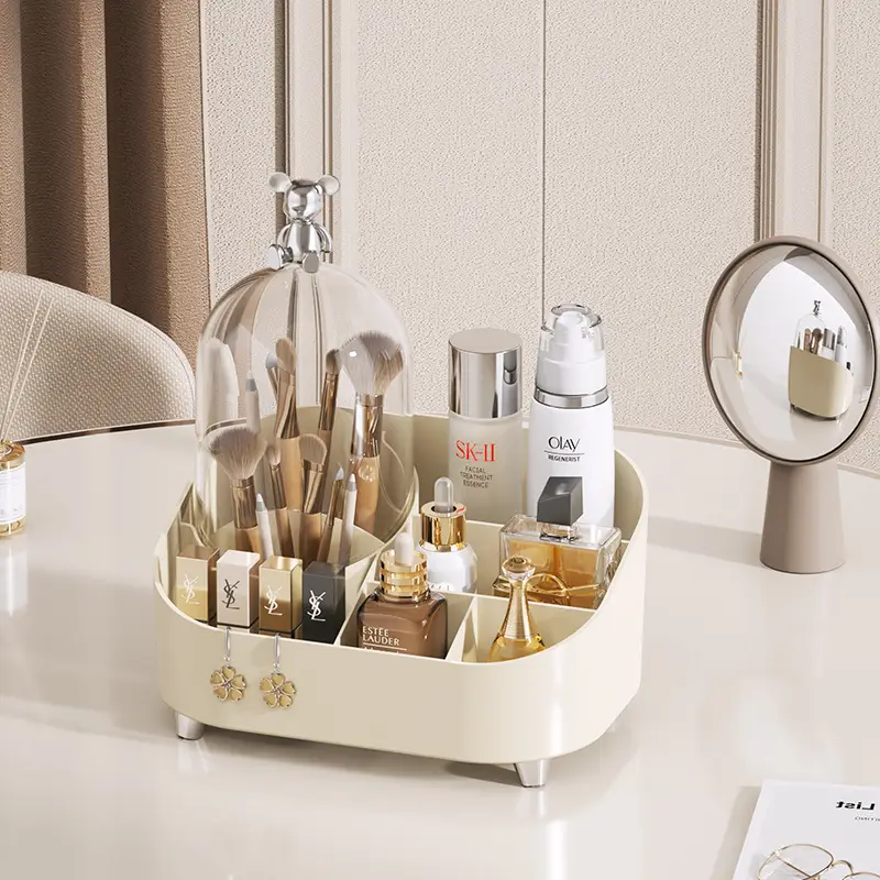 Large Capacity Makeup & Cosmetics Storage Box with Lid - Image 9